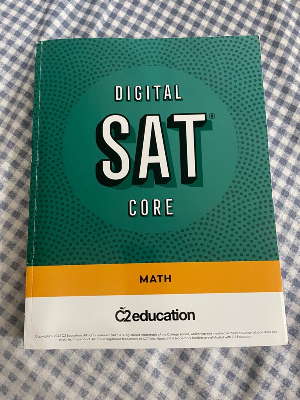 C2 Education Digital SAT Core Math Prep - Teal & Yellow
